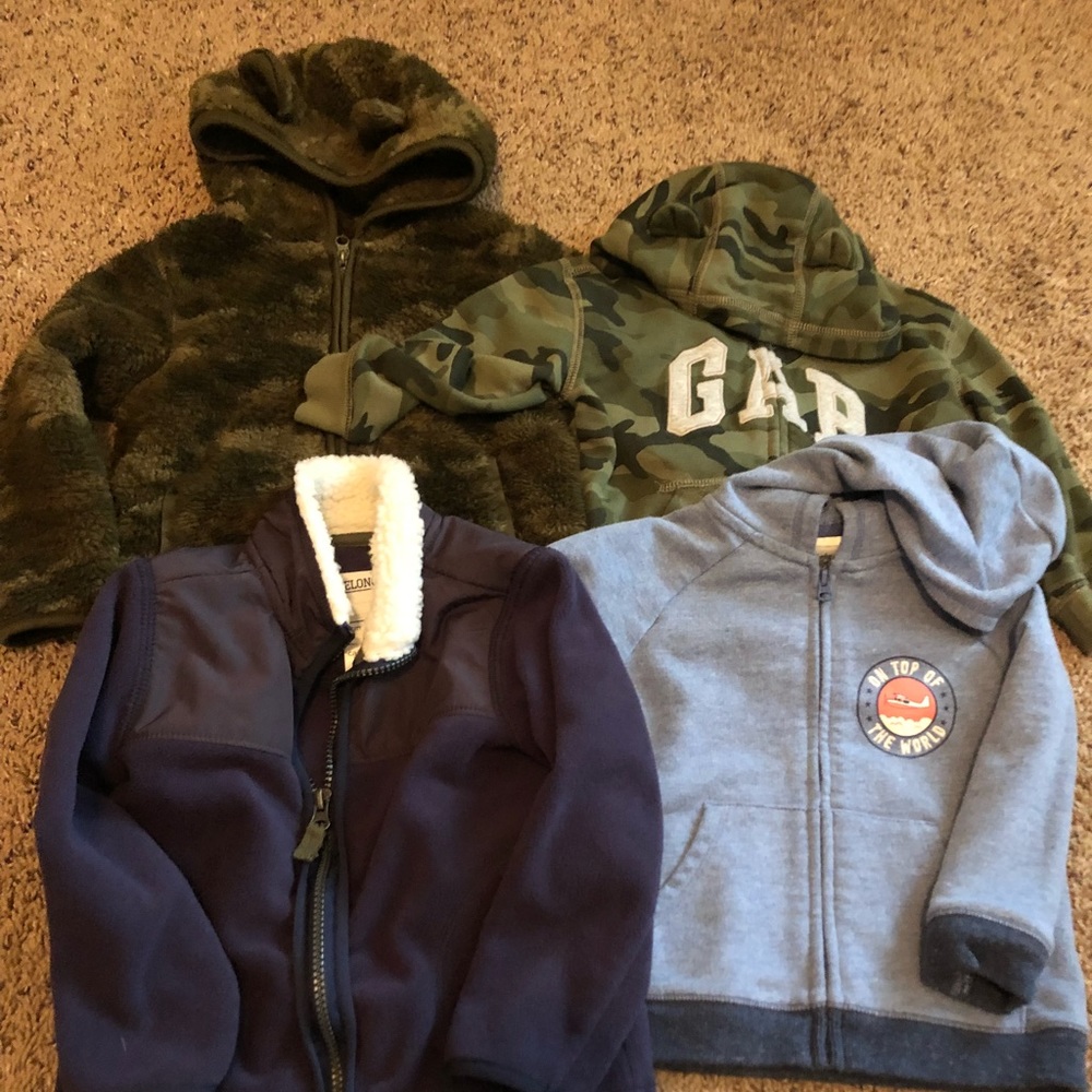 Toddler sweatshirts and jacket